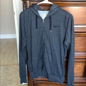 Women’s Nike Heather Grey Hoodie Jacket. Size M